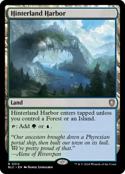 Hinterland Harbor [Bloomburrow Commander] Magic MTG - Image 1