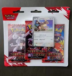 Pokemon Destined Rivals 3-Pack Blister promo card will vary - Image 1