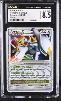 CGC 8.5 Arceus LV.X 2009 Arceus 94/99 Holo Pokemon Card - Image 1