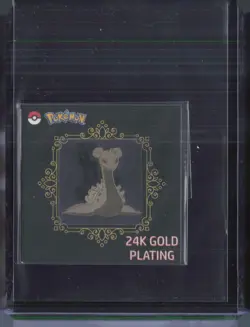 Pokemon 24k Gold Plating Metal Stickers Lapras - Image 1