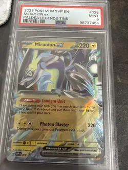 Pokemon TCG Miraidon EX Scarlet & Violet Holo #28 Promo Psa 9 - Image 1