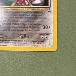Pokemon Scizor Wotc Promo 33/53 70 HP Regular Promo 2001 English - Image 2