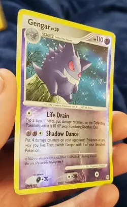 Gengar 27/130 Reverse Holo Diamond And Pearl HP Rare Pokemon TCG Trading Card - Image 3
