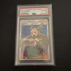 Jasmine 177/181 Team Up Tag 10 PSA Graded Pokemon Card Full Art Secret Rare NM - Image 1
