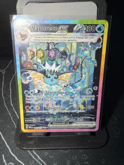 Pokemon Vaporeon EX 149/131 SV Prismatic Evolutions SAR Full Art NM PACK FRESH🔥 - Image 2