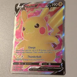 Pokemon Pikachu V 170/185 Ultra Rare Full Art Holo 190 HP Vivid Voltage - Image 2