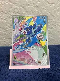 Pokemon TCG Popplio Black Star Promo Mega Evolution - Image 1