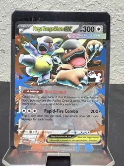 104/132 Mega Kangaskhan ex Prize Pack Stamped Series 8 Pokemon TCG Mega Evo - Image 1