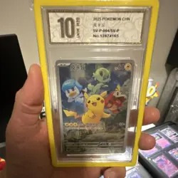 Pokemon 2025 CGC 9 Chansey Master Ball Rev Holo & Pikachu Graded Chinese lot - Image 3
