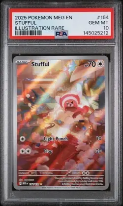 STUFFUL #154 PSA 10 2025 Illustration Rare Pokemon Mega Evolution - Image 3