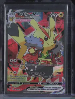 2023 Pokemon Full Art Holo #054 Rock Pikachu Vcos - Image 1