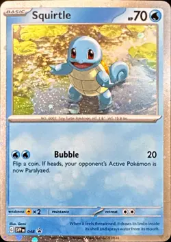[BUY 4 GET 1] Pokemon Squirtle 048 - Scarlet & Violet Black Star Promos - NM - Image 1