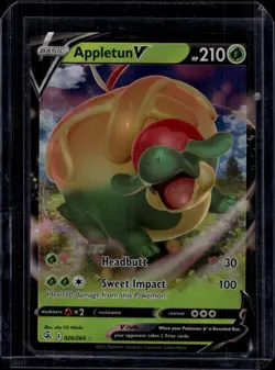 Pokemon SWSH08: Fusion Strike #026/264 Appletun V Ultra Rare,Holo NM - Image 1