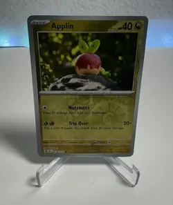 Pokemon - 138/191 Applin - Reverse Holo! - Surging Sparks - NM/M - Image 1