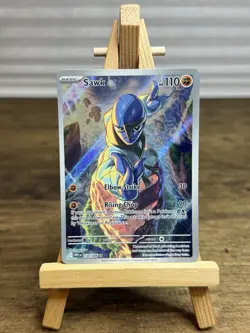 Pokemon Sawk TCG 130/086 Illustration Rare Holo SV White Flare English NM - Image 1