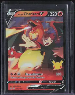2021 Pokemon Black Star Promo #SWSH133 Lance's Charizard V - Image 1