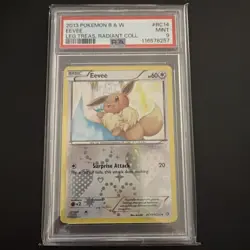 Pokemon 2013 Legendary Treasures Eevee RC14/RC25 Radiant Collection PSA 9 Mint - Image 1