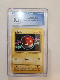 POKEMON 1999 Voltorb 67 067/102 Base Set Regular CGC 9.5 - Image 1