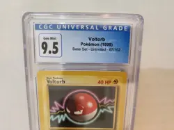 POKEMON 1999 Voltorb 67 067/102 Base Set Regular CGC 9.5 - Image 2