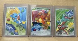 Pokemon TCG First Partner Illustration Collection Series 1 GEN 1 Starters Set - Image 1