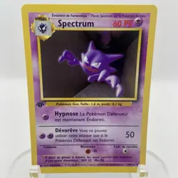 French Haunter Spectrum #1st Edition 29/102 Base LP Uncommon WOTC Pokemon TCG - Image 1