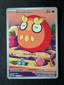 2025 Pokemon DARUMAKA #097/086 Black Bolt Illustration Rare English - Image 1