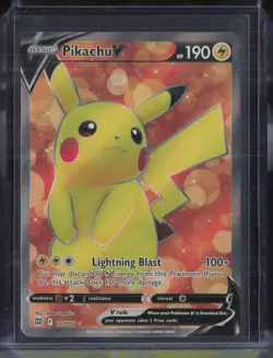 2022 Pokemon SWSH Brilliant Stars #157 Pikachu V - Image 1