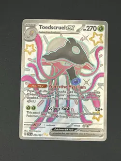 Pokemon TCG Toedscruel EX 213/091 Shiny Ultra Rare Sv: Paldean Fates - Image 1