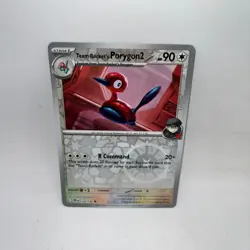 Team Rocket's Porygon2 154/182 Common Destined Rivals Pokemon Reverse Holo NM - Image 1