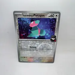 Team Rocket's Porygon 153/182 Common Destined Rivals Pokemon Reverse Holo NM - Image 1