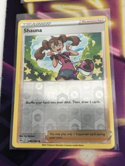 Shauna 240/264 Reverse Holo Fusion Strike Pokemon Card NM - Image 1