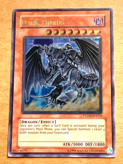 yugioh Dark Horus PTDN-EN016 Unl Edition Ultimate Rare Near Mint - Image 1