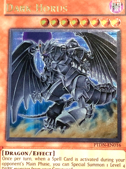 yugioh Dark Horus PTDN-EN016 Unl Edition Ultimate Rare Near Mint - Image 2
