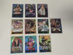 One Piece Cards Leaders Foil 10 Card Lot Shanks Ace Uta Sabo Linlin - Image 1
