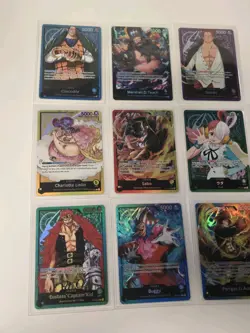 One Piece Cards Leaders Foil 10 Card Lot Shanks Ace Uta Sabo Linlin - Image 2