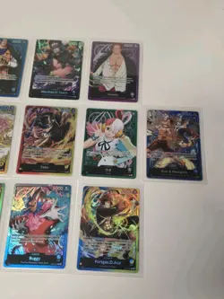 One Piece Cards Leaders Foil 10 Card Lot Shanks Ace Uta Sabo Linlin - Image 3