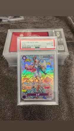 PSA 10 UTA OP02-120 SEC OP05-SP ALT ART ONE PIECE CARD JAPANESE - Image 1
