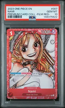 2023 ONE PIECE PREMIUM CARD COLLECTION -ONE PIECE FILM RED- #007 NAMI PSA 10 - Image 1