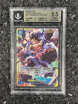 Monkey.D.Luffy (118) OP11-118 A Fist of Divine Speed Foil BGS 9.5 Sec - Image 1