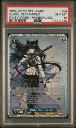 2024 Weiss Schwarz RWBY Premium Booster Blake: Determined 54 SP PSA 10 - Image 1