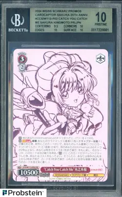 2024 Weiss Schwarz JPN CCS/W113 Winner #P02 Catch You/Me Sakura Kinomoto BGS 10 - Image 1