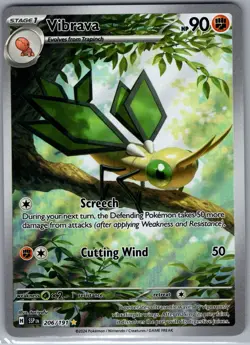 Vibrava 206/191 SV08: Surging Sparks - Pokemon Card - NM - Image 1