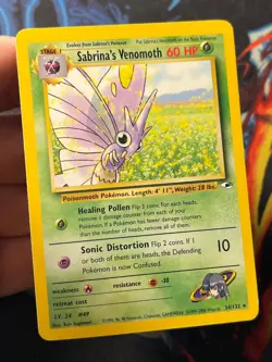 Sabrina's Venomoth 34/132 - Gym Heroes - Rare Pokemon Card MP - Image 4