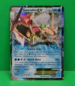 2016 Pokemon XY Breakpoint Shining Red Gyarados EX 26/122 Card - Image 1