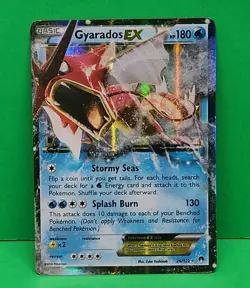 2016 Pokemon XY Breakpoint Shining Red Gyarados EX 26/122 Card - Image 2