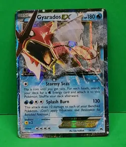 2016 Pokemon XY Breakpoint Shining Red Gyarados EX 26/122 Card - Image 3