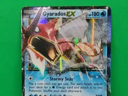2016 Pokemon XY Breakpoint Shining Red Gyarados EX 26/122 Card - Image 4