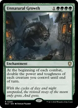 Unnatural Growth [Bloomburrow Commander] Magic MTG - Image 1