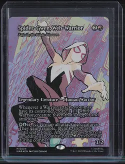 Magic The Gathering Full Art Borderless #0024 Spider-Gwen Web Warrior - Image 1