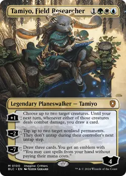 Tamiyo, Field Researcher (Borderless) [Bloomburrow Commander] Magic MTG - Image 1